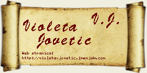 Violeta Jovetić vizit kartica